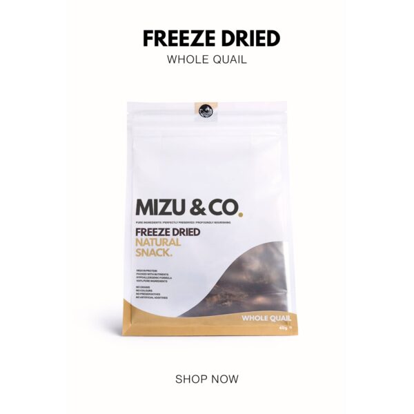 Freeze Dried Whole Quail - Mizu&Co.